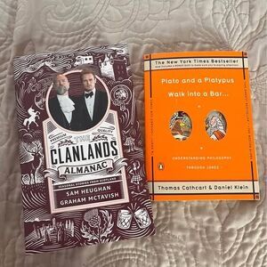 The Clanlands Almanac and Plato and a Platypus Walk into a Bar Books